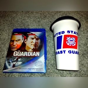 Coast Guard Mug & "The Guardian" DVD Coast Guard Movie. 2 Lot Bundle